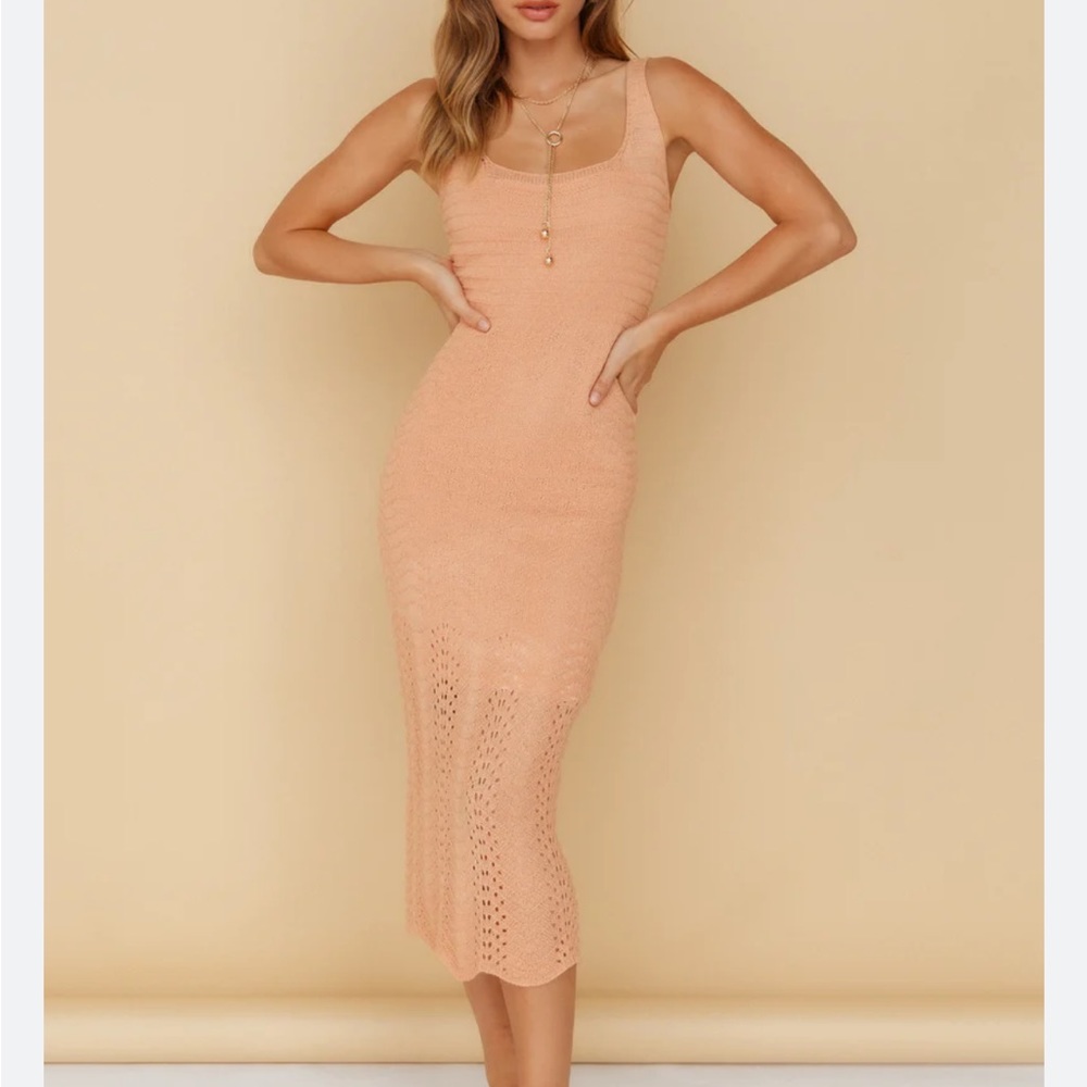 Flowing In Between Midi Dress
